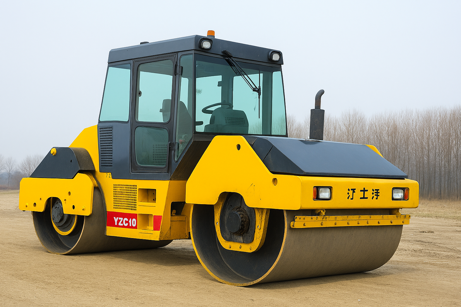 Двухбарабанный вибро каток XCMG YZC10